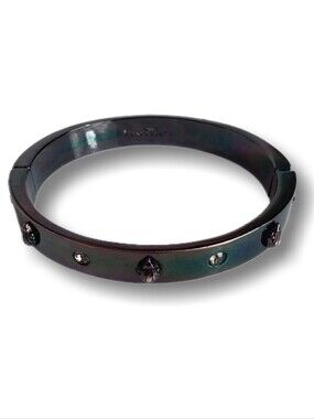 Kurt Geiger London Gunmetal Eagle Crystal Bangle Bracelet